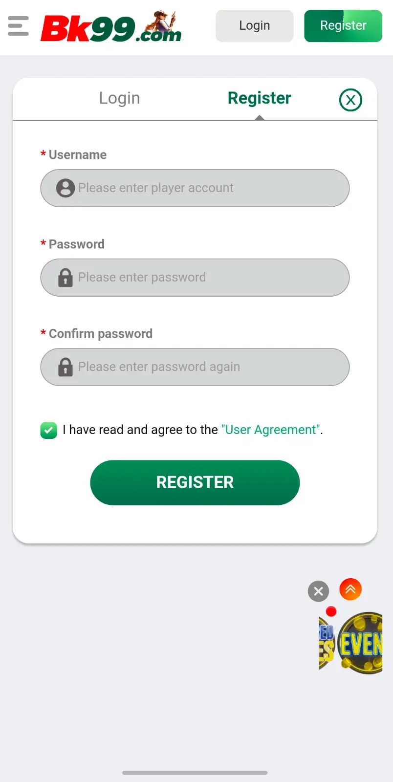 BK99 register